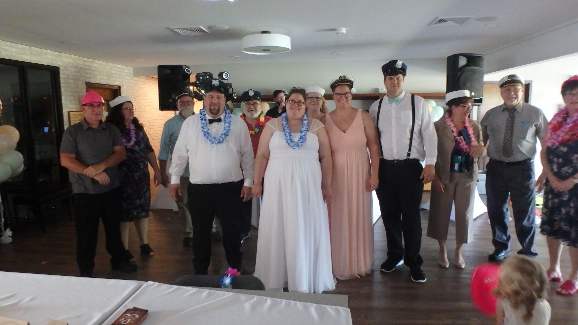 YMCA Dance Routine per Hunsinger  Wedding at Meadowbrook Center,near Schuylkill Haven,Pa